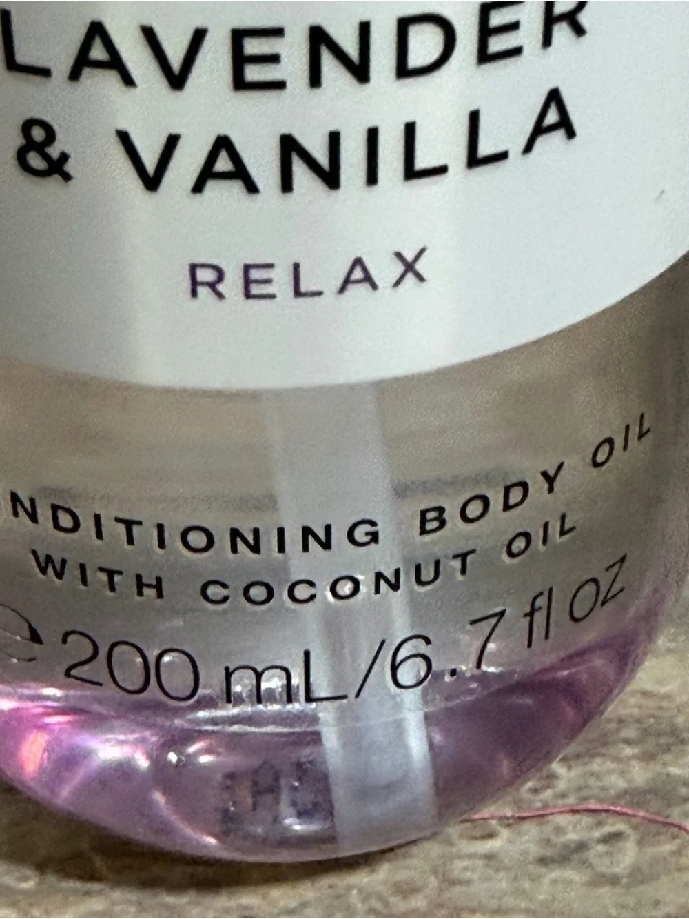 Victoria's Secret Lavender & Vanilla Relax Body Oil